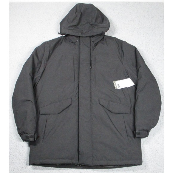 Msx By Michael Strahan Other - MSX By Michael Strahan Parka Mens XL Black Hooded Insulated Coat Water Resistant